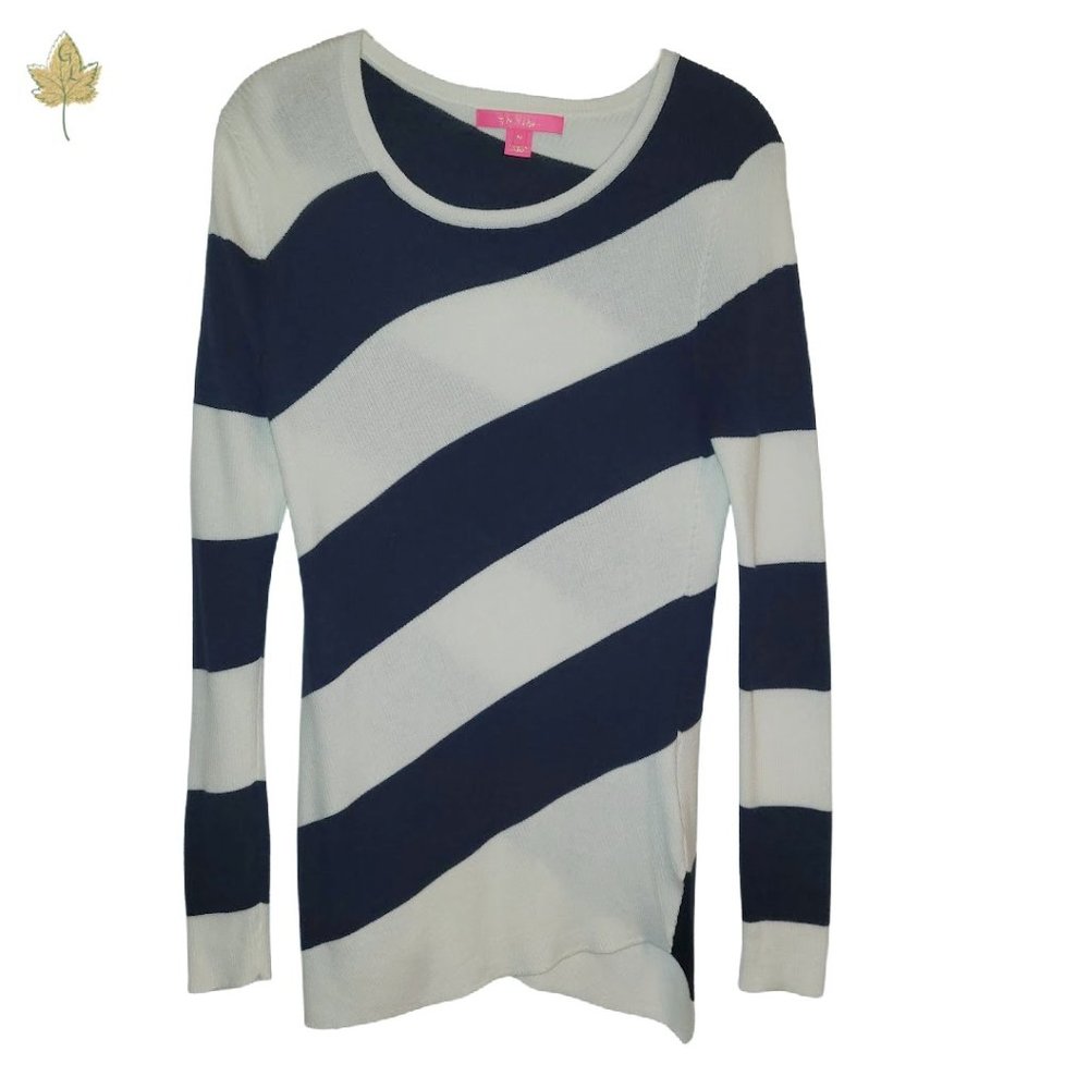Lilly Pulitzer | Cadee Striped Sweater | True Navy | Medium